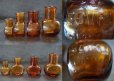画像5: ENGLAND antique BOVRIL 4P SET イギリスアンティーク ボブリル 4個セット (4oz.2oz.1oz.1/2oz) ガラスボトル アンバーガラスボトル 瓶 1920-30's (5)