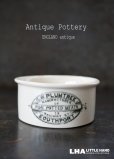 画像1: ENGLAND antique G.W.PLUMTREE H3.8cm イギリスアンティーク 陶器 ミートポット ミートペーストジャー 1900-20's (1)