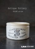 画像1: ENGLAND antique J.SAINSBURY'S イギリスアンティーク セインズベリー 陶器ジャー 陶器ポット ペーストジャー  1900-30's (1)