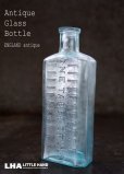 画像1: ENGLAND antique イギリスアンティーク TABLE SPOONS ガラスボトル H15.2cm ガラス瓶 1890-1910's (1)