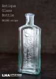 画像1: ENGLAND antique イギリスアンティーク 筆記体ロゴが素敵な【Boots】 ガラスボトル H14.3cm ガラス瓶 1920's (1)