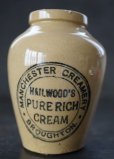 画像4: ENGLAND antique イギリスアンティーク HAILWOOD'S PURE RICH CREAM（Mサイズ）陶器ポット 1900's (4)