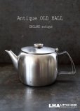 画像1: 【RARE】ENGLAND antique OLD HALL イギリスアンティーク オールドホール ティーポット 2pt［マット仕上げ］ 1950's (1)
