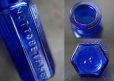 画像3: 【RARE】ENGLAND antique イギリスアンティーク NOT TO BE TAKEN 鮮やかなコバルトブルー 小さなミニガラスボトル ［1/4oz］ H5.3cm ガラス瓶 1900-20's (3)