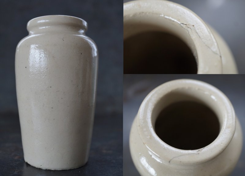 画像3: 【RARE】ENGLAND antique イギリスアンティーク AXE-VALES PURE FRESH CREAM  クリームポット 陶器ポットH11cm 陶器ボトル1 1890-1900's