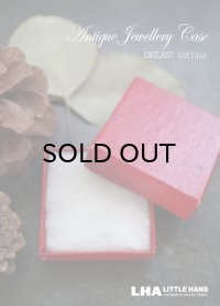 SALE 【50％OFF】 ENGLAND antique イギリスアンティーク クラフト ジュエリーケース 紙箱 ジュエリーボックス リングケース リングボックス アクセサリー 1940-60's
