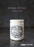 画像1: 【RARE】 ENGRAND antique イギリスアンティーク 【H53mm】ミニ DUNDEE マーマレードジャー 陶器ポット 1900's  (1)
