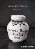 画像1: FRANCE antiqe フランスアンティーク DIGOIN 蓋つき マスタードポット 陶器ポット 陶器ボトル 陶器ジャー 1930's (1)
