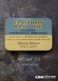 画像1: ENGLAND antique ELSTIKON BAND AID ジョンソン＆ジョンソン バンドエイド缶 ティン缶　ブリキ缶　1930's (1)