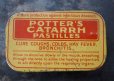 画像2: ENGLAND antique イギリスアンティーク POTTER'S CATARRH PASTILLES ティン缶 ブリキ缶 1920-30's (2)