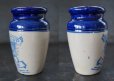 画像2: 【RARE】ENGLAND antique イギリスアンティーク BUTTERCUP CREAM ブルー バターカップ クリーム 陶器ポット H11ｃm 1900's (2)