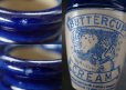 画像5: 【RARE】ENGLAND antique イギリスアンティーク BUTTERCUP CREAM ブルー バターカップ クリーム 陶器ポット H11ｃm 1900's (5)