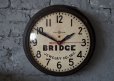 画像2: U.S.A. antique GENERAL ELECTRIC wall clock GE アメリカアンティーク ゼネラル エレクトリック 掛け時計 初期型 ショップロゴ入り ヴィンテージ スクール クロック 37cm 1940's (2)
