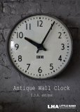 画像1: U.S.A. antique IBM wall clock アンティーク 掛け時計 ヴィンテージ スクール クロック 36cm インダストリアル 1950-60's (1)