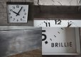 画像4: FRANCE antique フランスアンティーク BRILLIE wall clock ブリエ 掛け時計 ヴィンテージ クロック スクエア 28cm 1950's