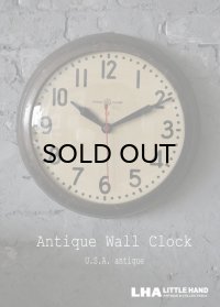 U.S.A. antique GENERAL ELECTRIC  wall clock GE アメリカアンティーク ゼネラル エレクトリック  掛け時計 ヴィンテージ スクール クロック 38cm 1940-50's