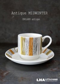 ENGLAND antique Mid Winter 【Sienna】イギリスアンティーク ミッドウィンター シエナ カップ＆ソーサー C&S 1970-80's ヴィンテージ コーヒーカップ 