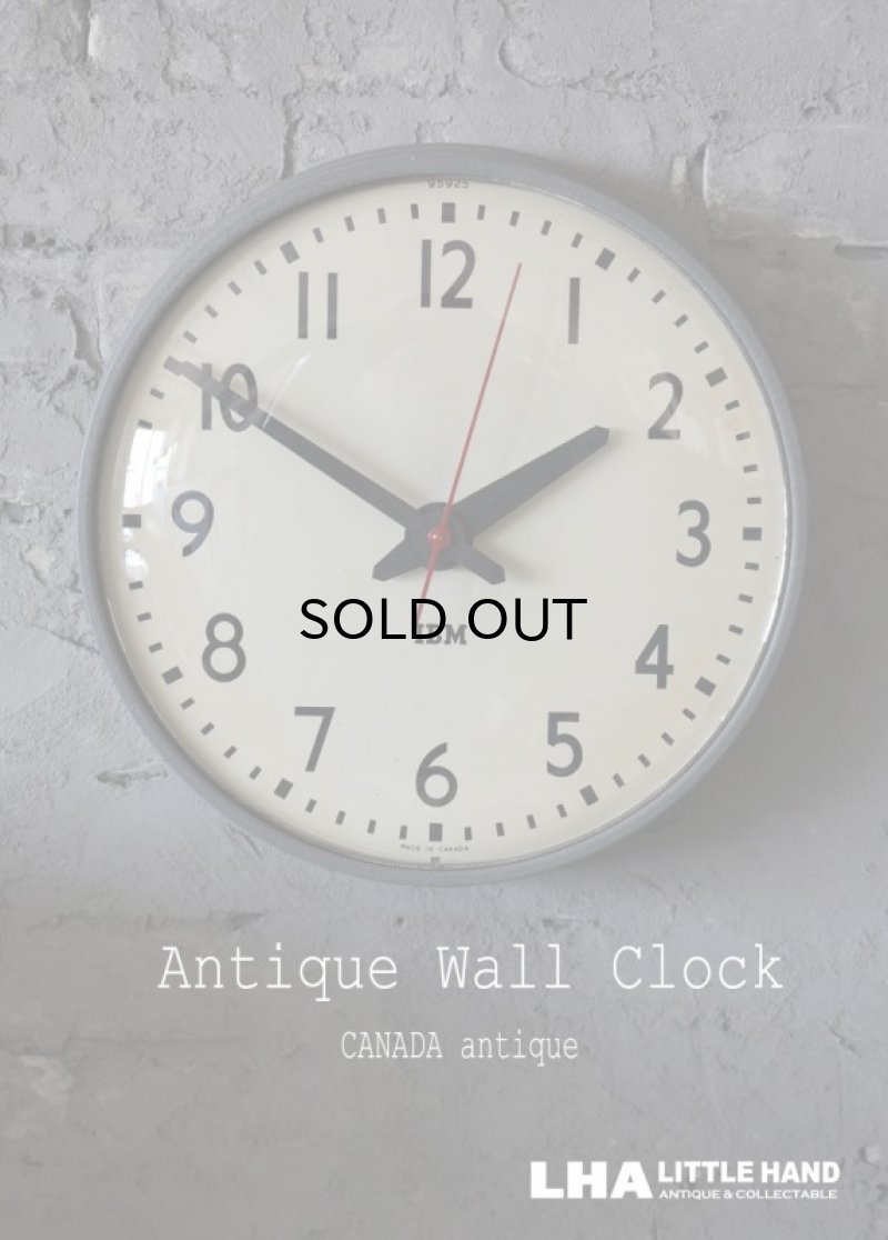 画像1: CANADA antique IBM wall clock カナダアンティーク 掛け時計 ヴィンテージ スクール クロック 35cm インダストリアル 1950-60's