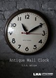 画像1: U.S.A. antique SETH THOMAS wall clock GE アメリカアンティーク 掛け時計 スクール ヴィンテージ クロック 38cm 1940's (1)