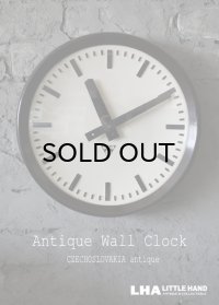 CZECHOSLOVAKIA antique PRAGOTRON wall clock チェコスロバキアアンティーク パラゴトロン社 掛け時計 ヴィンテージ クロック 32cm 1970's