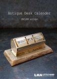 画像1: ENGLAND antique イギリスアンティーク 万年 デスクカレンダー 1960－70's 卓上 メカニカル ヴィンテージ カレンダー 暦 (1)