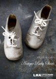 画像1: ENGLAND antique イギリスアンティーク ベビーシューズ チャイルドシューズ 子供靴 1930-50's  (1)