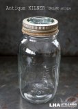 画像1: ENGLAND antique イギリスアンティーク KILNER ジャー ガラスジャー (2LB) 保存瓶 ヴィンテージ 1948's (1)