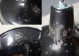 画像5: FRANCE antique フランスアンティーク ホーローランプシェード BLACK ソケット&撚りコード付 30.3cm インダストリアル 工業系ヴィンテージ  ライト 1950-60's   (5)