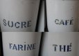 画像10: FRANCE antique フランスアンティーク フレンチ ホーロー キャニスター 缶 6個 SET ホワイト 白ホウロウ 1920-30's