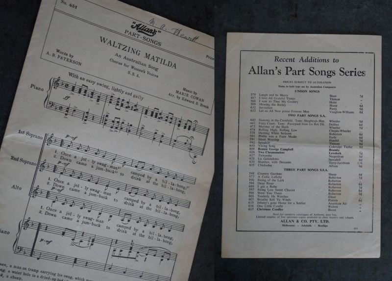 画像2: ENGLAND antique Sheet Music イギリスアンティーク 楽譜　譜面 ヴィンテージ 1930-60's