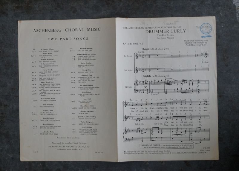 画像5: ENGLAND antique Sheet Music イギリスアンティーク 楽譜　譜面 ヴィンテージ 1930-60's