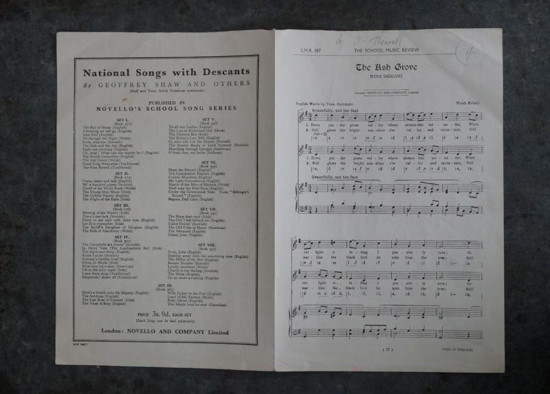 画像4: ENGLAND antique Sheet Music イギリスアンティーク 楽譜　譜面 ヴィンテージ 1930-60's