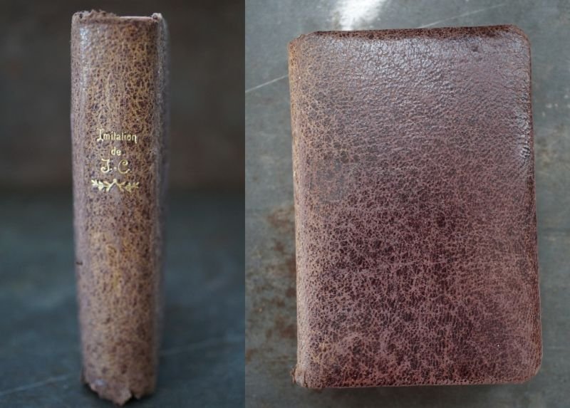 画像2: SALE【40%OFF】FRANCE antique フランス アンティーク ブック book とても小さな 聖書 古書 洋書 本 1904's