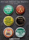 USA antique アメリカアンティーク SODA ボトルキャップ マグネット 6個SET ヴィンテージ 1950-70's