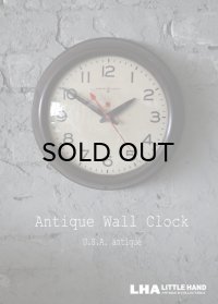 U.S.A. antique GENERAL ELECTRIC wall clock GE アメリカアンティーク ゼネラル エレクトリック 掛け時計 スクール ヴィンテージ クロック 28cm 1950's
