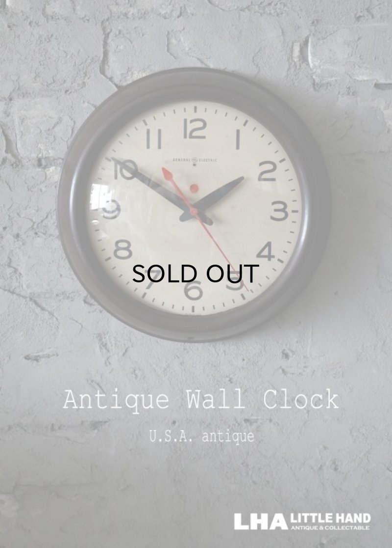 画像1: U.S.A. antique GENERAL ELECTRIC wall clock GE アメリカアンティーク ゼネラル エレクトリック 掛け時計 スクール ヴィンテージ クロック 28cm 1950's