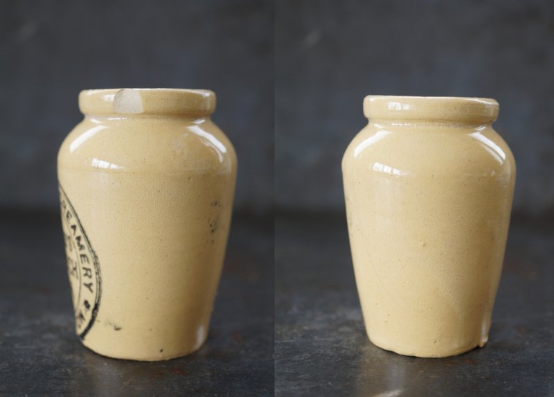 画像2: ENGLAND antique イギリスアンティーク HAILWOOD'S PURE RICH CREAM （Sサイズ）陶器ポット 陶器ボトル 1900's