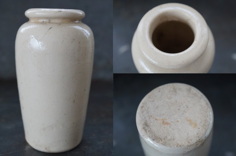 画像4: ENGLAND antique イギリスアンティーク GALLOWAY クリームポット 陶器ポット（L）H12.3cm 陶器ボトル1900's