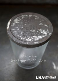 USA antique アメリカアンティーク BALL JELLY GLASS ジェリーグラス ガラスジャー 1930-60's