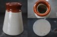 画像4: 【RARE】ENGLAND antique イギリスアンティーク ツートンカラー SHEPHERD’S DAIRY HALIFAX （Sサイズ）陶器ポット 1900's (4)
