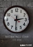 画像1: U.S.A. antique SESSIONS wall clock アメリカアンティーク  掛け時計 スクールクロック ヴィンテージ クロック 35cm 19550-60's インダストリアル 工業系 (1)