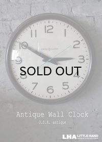 U.S.A. antique GENERAL ELECTRIC wall clock GE アメリカアンティーク ゼネラル エレクトリック 掛け時計 スクール ヴィンテージ クロック ラージサイズ 45cm 1950's