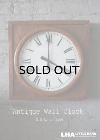 U.S.A. antiqueThe Standard Electric time co. wall clock アメリカアンティーク 掛け時計 スクール ヴィンテージ クロック 40cm 1920-30's