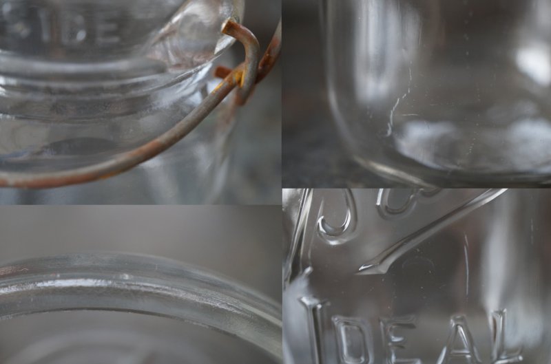 画像5: USA antique アメリカアンティーク BALL ジャー ワイヤー付き ガラスジャー (S) ヴィンテージ メイソンジャー 保存瓶 1933－60's