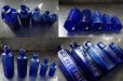 画像6: ENGLAND antique イギリスアンティーク NOT TO BE TAKEN 鮮やかなコバルトブルー ガラスボトル 5本セット ［4・3・2・1・1/2oz］ ガラス瓶 1900-20's