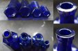 画像6: ENGLAND antique イギリスアンティーク NOT TO BE TAKEN 鮮やかなコバルトブルー ガラスボトル 4本セット ［4・3・2・1/2oz］ ガラス瓶 1900-20's