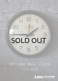 U.S.A. antique GENERAL ELECTRIC wall clock GE アメリカアンティーク ゼネラル エレクトリック 掛け時計 スクール ヴィンテージ クロック 37cm 1950's