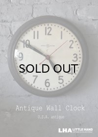 U.S.A. antique GENERAL ELECTRIC wall clock GE アメリカアンティーク ゼネラル エレクトリック 掛け時計 初期型 ヴィンテージ スクール クロック 37cm 1940's