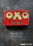 画像1: ENGLAND antique イギリスアンティーク 小さな OXO オクソ缶 1930's (1)