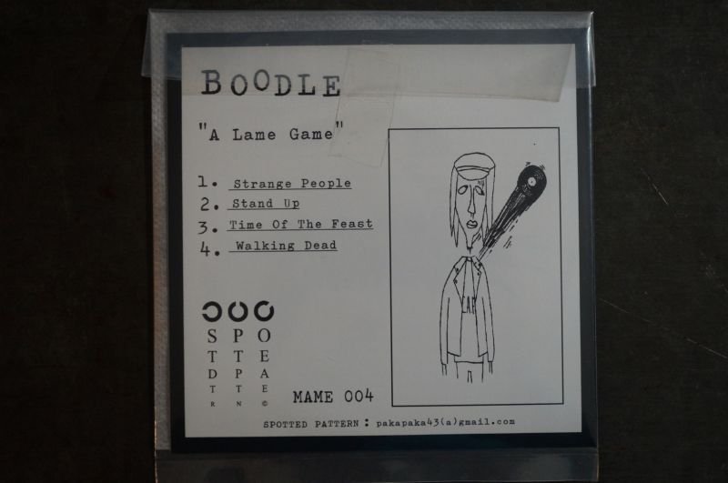 画像2: BOODLE / A Lame Game  CD（缶バッチ付き）